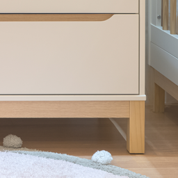 Guarda Roupa Infantil 3 Portas 3 Gavetas Linha Cozy Branco com Carvalho - Quater Móveis - 3