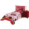 Jogo de Cama Infantil Lepper Minnie Solteiro 3 Peças Microfibra Rosa - 1
