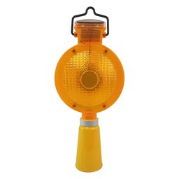Sinalizador Solar Viário para Cone Automático Obra Luz Solar Sinalização Chuva Led Energia Solar Est - 2
