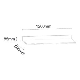 Tampo para Balcão de Cozinha 120cm Mdp Branco Avulso - 3