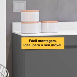 Tampo para Balcão de Cozinha 120cm Mdp Branco Avulso - 2