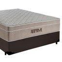 Ver imagem 4 de Cama Box Casal Sintético Cremil + Colchão Molas Ensacadas Airprime 138cm Marrom - Suporta até