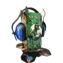 Ver imagem 3 de Kit Suporte Autistas Abafador de Sons 11 Db Dinossauros com Abafador Azul Coleção Tea e Amor Nsupdin