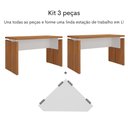 Ver imagem 4 de Conjunto Escritório: Mesa 6298 + Mesa 6298 + Conector 6356