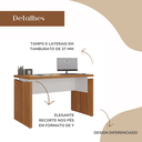 Ver imagem 3 de Conjunto Escritório: Mesa 6298 + Mesa 6298 + Conector 6356