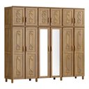 Ver imagem 5 de Guarda-roupa 12 Portas Cama Cômoda 6 Gavetas Madeira Imbuia