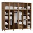Ver imagem 4 de Guarda-roupa 12 Portas Cama Cômoda 6 Gavetas Madeira Imbuia