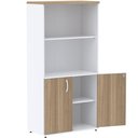 Ver imagem 2 de Armário Misto PE25 Pandin 79,60 cm (largura) MDP Cor Noce Naturalle e Branco com Duas portas