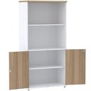 Ver imagem 3 de Armário Misto PE25 Pandin 79,60 cm (largura) MDP Cor Noce Naturalle e Branco com Duas portas