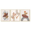 Ver imagem 3 de Trio de Quadros Decorativos Boho Abstrato para Sala e Quarto