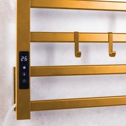 Toalheiro Elétrico Térmico Aquecido 45x 50 Dourado 110v - 2