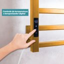 Ver mais imagens de Toalheiro Elétrico Térmico Aquecido 45x 50 Dourado 110V