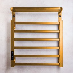 Toalheiro Elétrico Térmico Aquecido 45x 50 Dourado 110v - 9