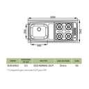 Ver imagem 3 de Pia De Inox 1,20 com Fogão 04 Bocas a Gás Ghelplus