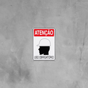 Ver imagem 3 de Combo 6 Placas De Sinalização Atenção Capacete Uso Obrigatório 20x30 Acesso - S-205 F9e