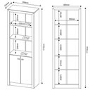 Ver imagem 3 de Armário Organizador Para Home Office De 171,5 Cm Nogal