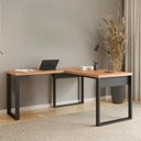 Ver imagem 4 de Mesa para Escritório 100% Mdf Industrial Freijó/preto - Dalla Costa