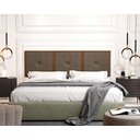 Ver imagem 1 de Painel Cabeceira Box King 1,95 Madeira Suede Marrom - Comprar Moveis em Casa