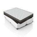 Ver imagem 5 de Cama Box Casal Bipartido + Colchão Paris Molas Ensacadas Pocket - 61x138x188cm - E-shop Casa - Couro