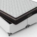 Ver imagem 6 de Cama Box Casal Bipartido + Colchão Paris Molas Ensacadas Pocket - 61x138x188cm - E-shop Casa - Couro