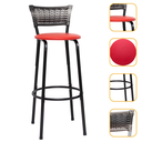 Ver imagem 1 de Banqueta Alta para Cozinha Junco Degradê Bancada Bistrô Balcão Ilhas Área Gourmet Piscina