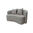 Ver imagem 4 de Sofá Decorativo Montreal 150cm Orgânico Bouclé Cinza Claro