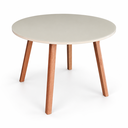 Ver imagem 5 de Mesa de Jantar Redonda Rubi 100cm Vidro Pés Madeira Premium