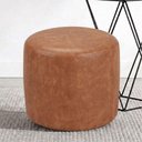 Ver imagem 4 de Puff Redondo 50cm Sala de Estar Living Coliseu W01 Couríssimo Camel - Lyam Decor