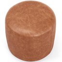 Ver imagem 2 de Puff Redondo 50cm Sala de Estar Living Coliseu W01 Couríssimo Camel - Lyam Decor