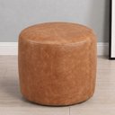 Ver imagem 3 de Puff Redondo 50cm Sala de Estar Living Coliseu W01 Couríssimo Camel - Lyam Decor