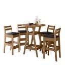 Ver imagem 2 de Conjunto Mesa Bistrô com 4 Banquetas Cedro Gold 11C