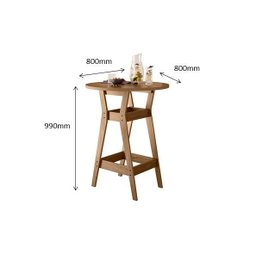 Conjunto Mesa Bistrô com 4 Banquetas Cedro Gold 11C - 3