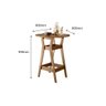 Conjunto Mesa Bistrô com 4 Banquetas Cedro Gold 11C - 3