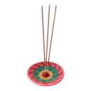 Ver imagem 1 de Incensário de Cerâmica Peruano Vermelho 14 Cm para 3 Incenso