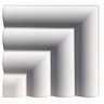 Forma 3D Gesso e Cimento ABS 1mm - Cabeceira 30x30 cm - 2