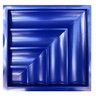 Forma 3D Gesso e Cimento ABS 1mm - Cabeceira 30x30 cm - 3