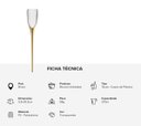 Ver imagem 2 de Kit 2 Taças para Espumante Enterra na Areia Praia 210ml Cor:dourado Marmorizado