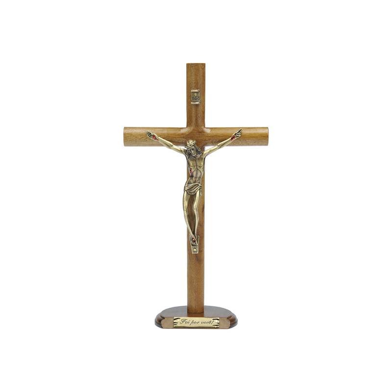 Crucifixo Mad Cilíndrica Mesa 26cm OV (FOI POR VOCE!)