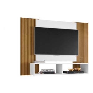 Painel para Tv até 42 Polegadas Ripado Navi 1,20m - Branco/ripado