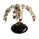 Ver imagem 1 de Kit 7 Orquídeas Artificiais Realistas 110cm Branco Premium para Vasos Decorativos