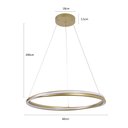Ver imagem 4 de Lustre Pendente Nordecor Euni 2871 60cm Dourado Fosco Led Bivolt