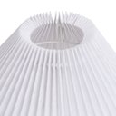 Ver imagem 3 de Luminária de Mesa Abajur em Madeira e Linho Branco 46cm 1e27 21531 Mart