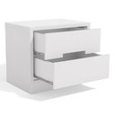Ver imagem 4 de Kit 02 Mesas de Cabeceira 2 Gavetas 54 Cm S822 Branco Kappesberg