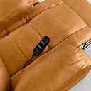 Ver imagem 7 de Poltrona do Papai Reclinável Pietra Power Touch Massagem Fh9 Pu Whisky - Mpozenato
