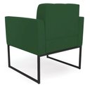 Ver imagem 4 de Poltrona Elisa Veludo Base Metálica Industrial Preto - D'Rossi