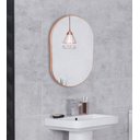 Ver imagem 1 de Espelho Oval Londres 50x40cm Com Borda Rosa