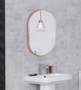Ver imagem 1 de Espelho Oval Londres 50x40cm Com Borda Rosa