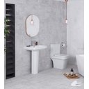 Ver imagem 2 de Espelho Oval Londres 50x40cm Com Borda Rosa