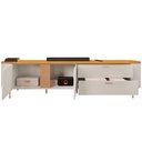 Ver imagem 7 de Rack para Sala de Estar Tv 75 Pol Orgânico Dion D05 Bali Cedro - Lyam Decor