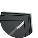Ver imagem 3 de Porta Pivotante Alumínio Lambril Duna c/Puxador e.Preto 120 Brimak